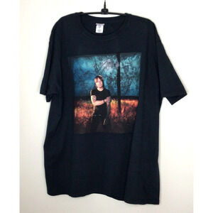Gilban Keith Urban "Fuse" Black Screen Print T-Shirt 100% Cotton 2013 Size XL